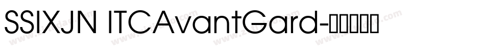 SSIXJN ITCAvantGard字体转换